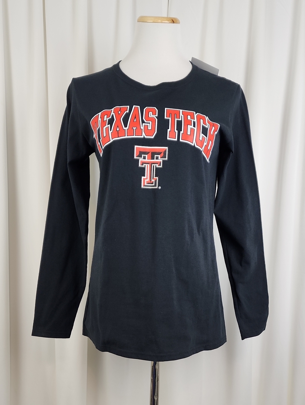 Fanatics Texas Tech Long Sleeve Graphic Tee Black Size Medium